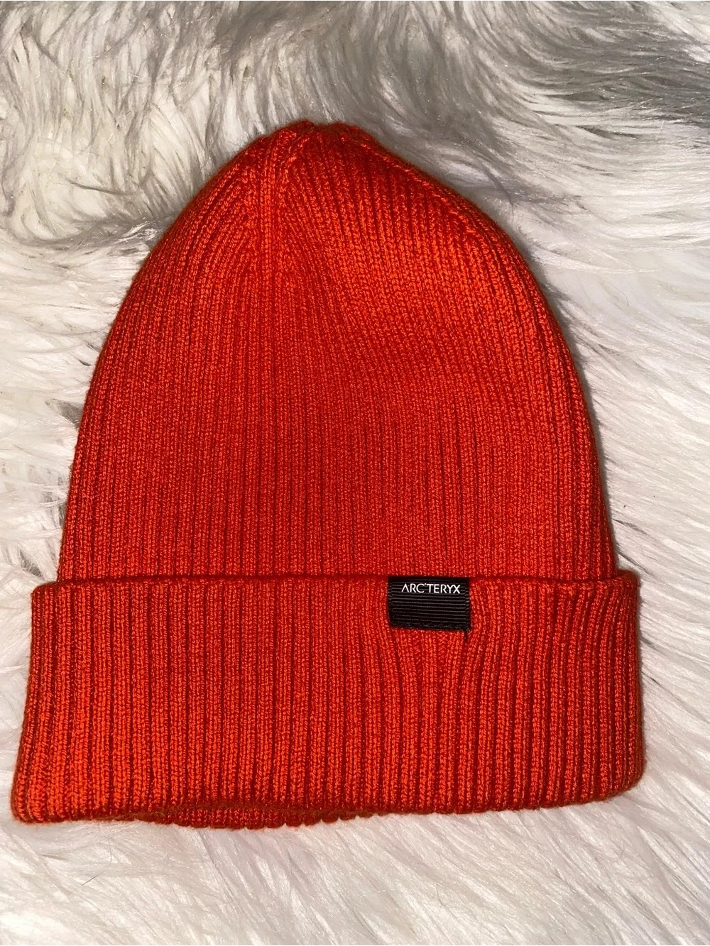 Arc'teryx Kids Bright Orange Ribbed Beanie